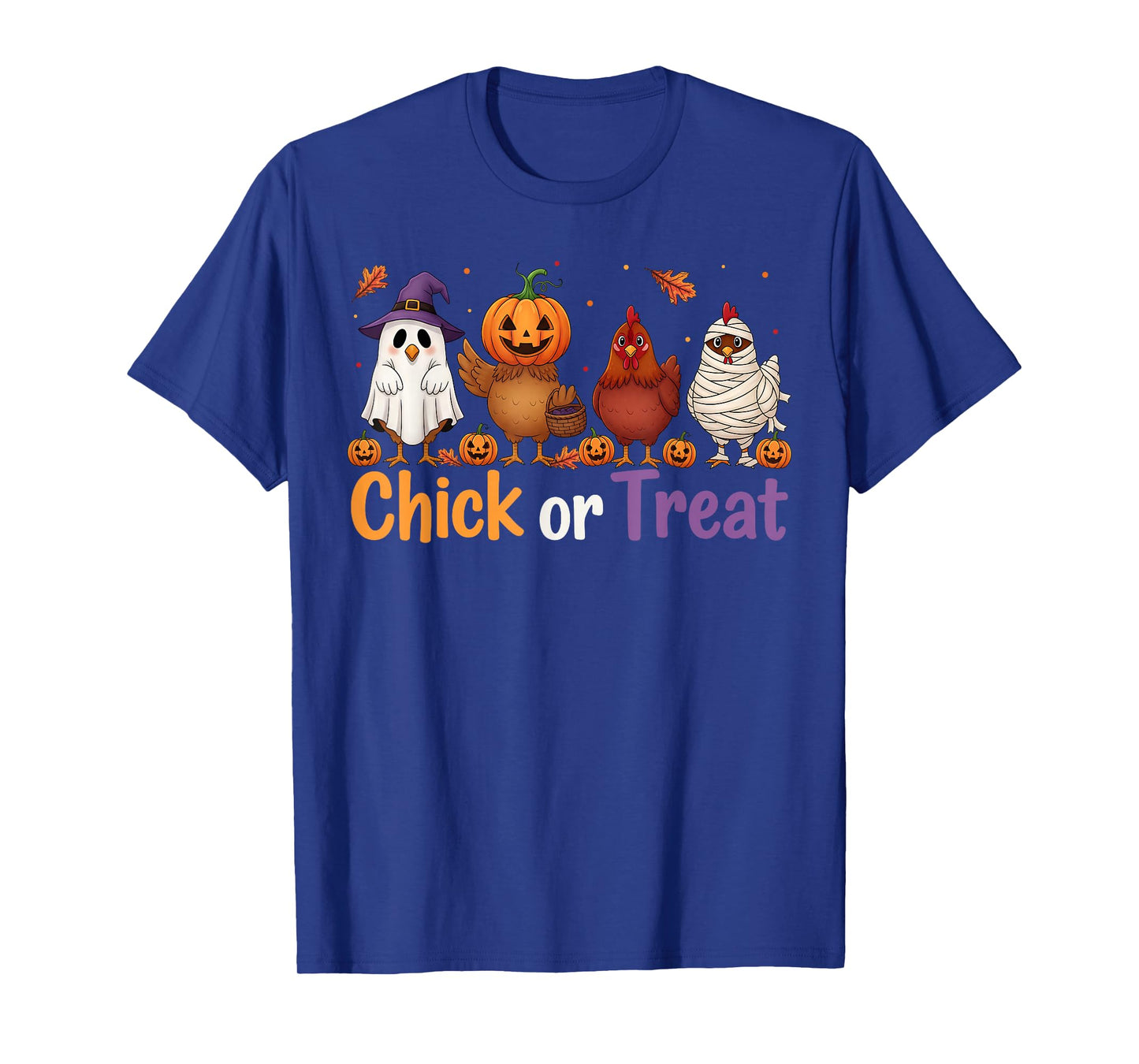Chick Or Treat Halloween Witch Spooky Chicken Farmer T-Shirt