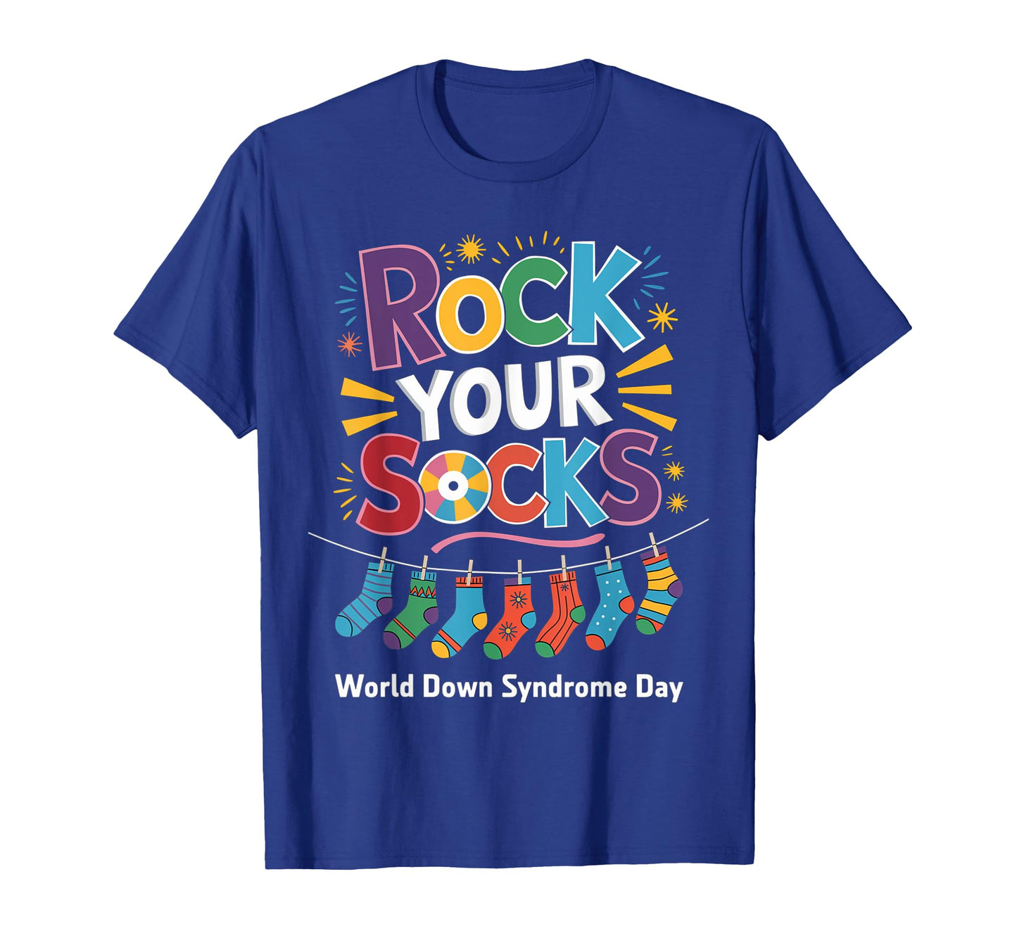 Rock Your Socks World Down Syndrome Awareness Day WDSD Kids T-Shirt