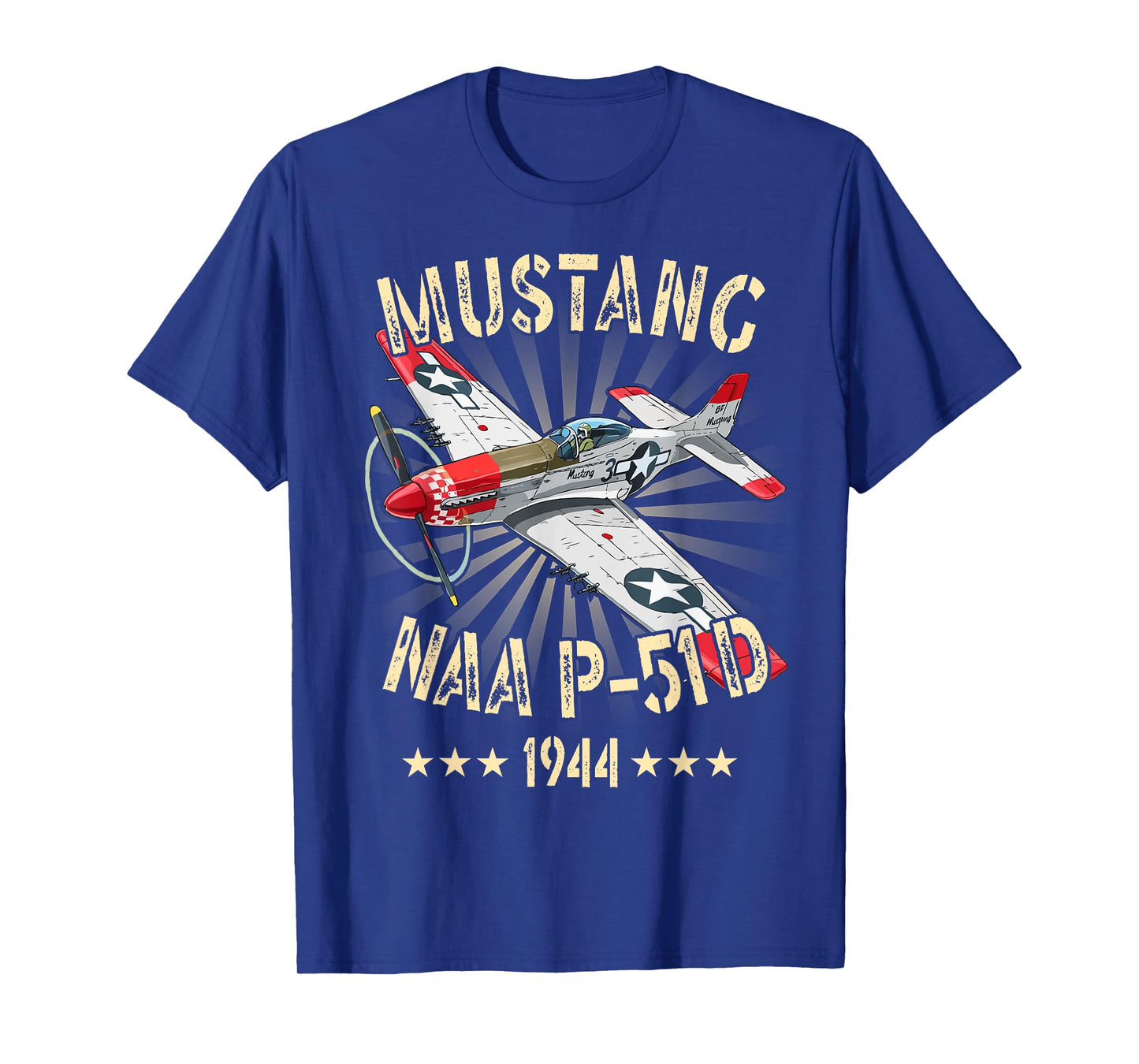 P-51D Mustang Vintage North American P-51D Fighter Warbirds T-Shirt