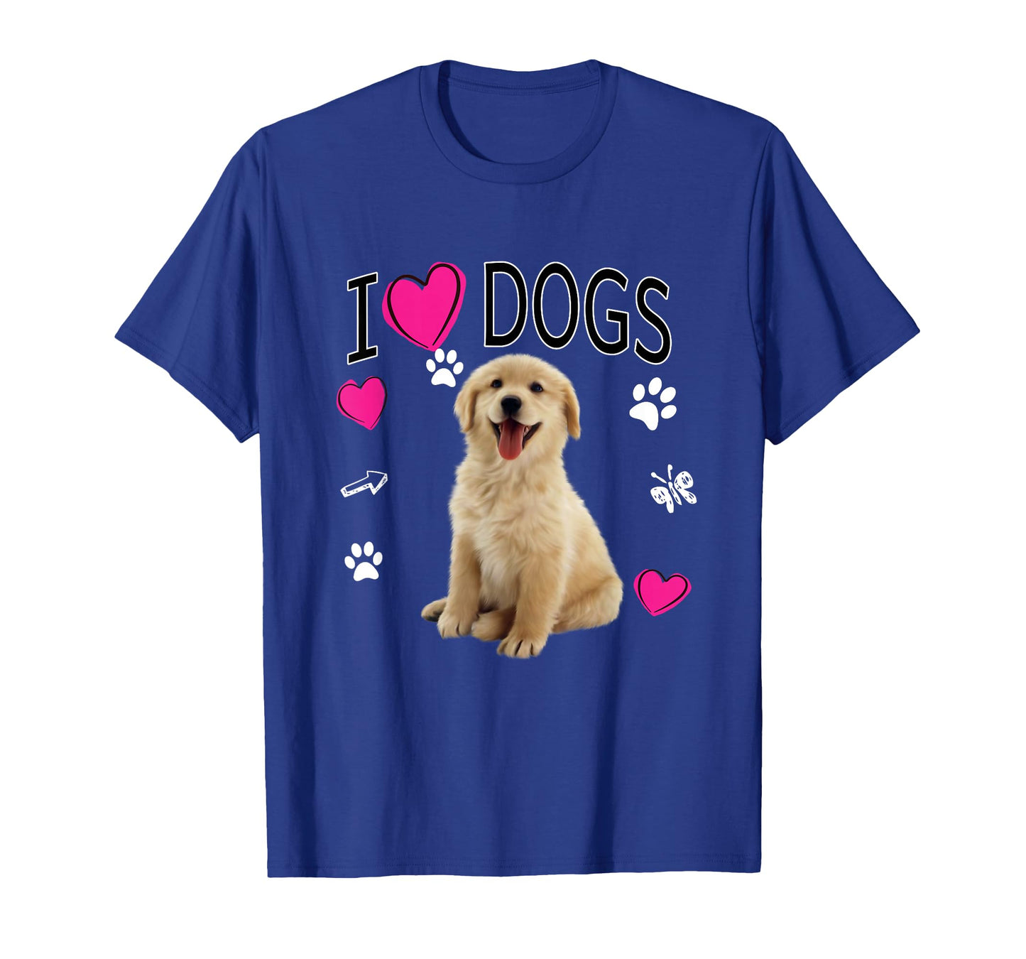 I Love Dogs Shirt - Golden Labrador retriever t shirt T-Shirt