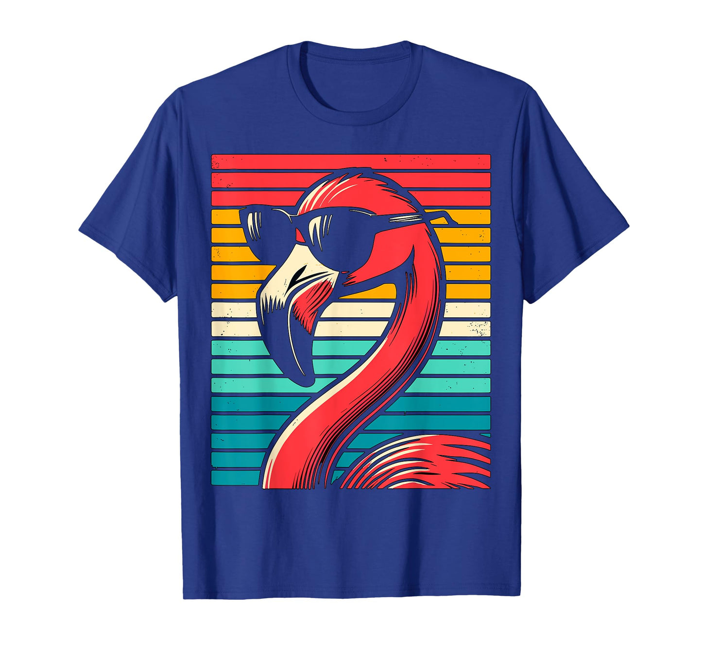 cool Flamingo with Sunglasses 70s 80s 90s Party Retro T-Shirt