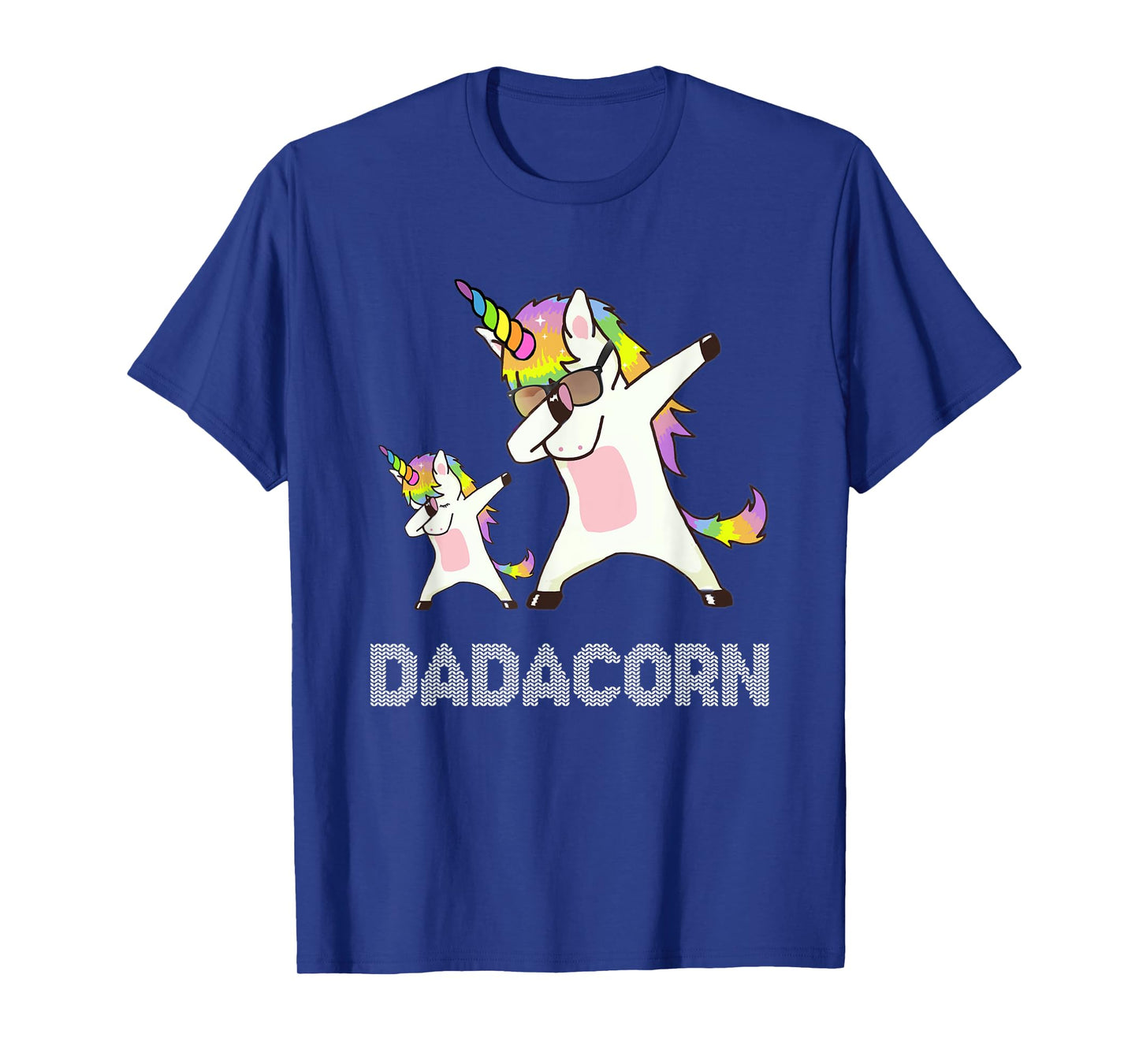 Dadacorn Unicorn Dad T-Shirt - Men-Adults - Black - Small - Short Sleeve - Cotton, Polyester