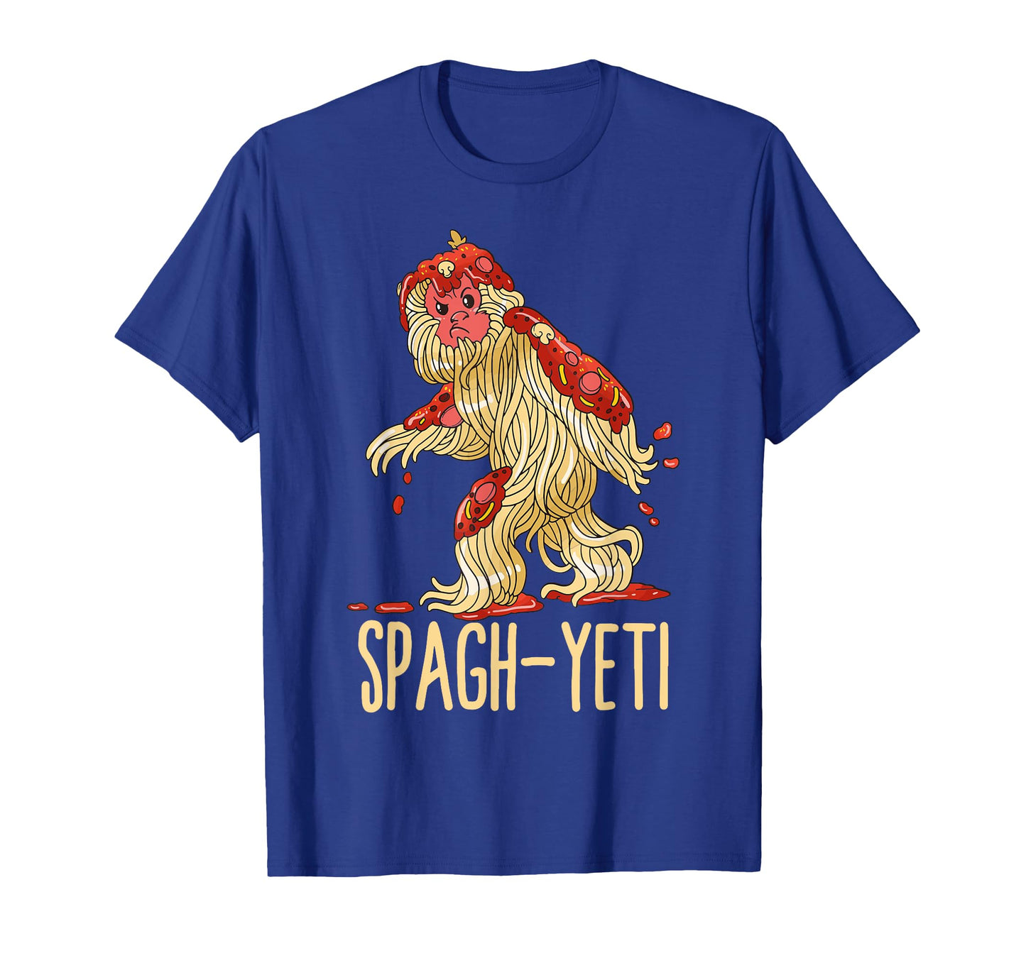 Spag-Yeti Spaghetti Spagyeti Funny Ramen Noodle Pasta T-Shirt
