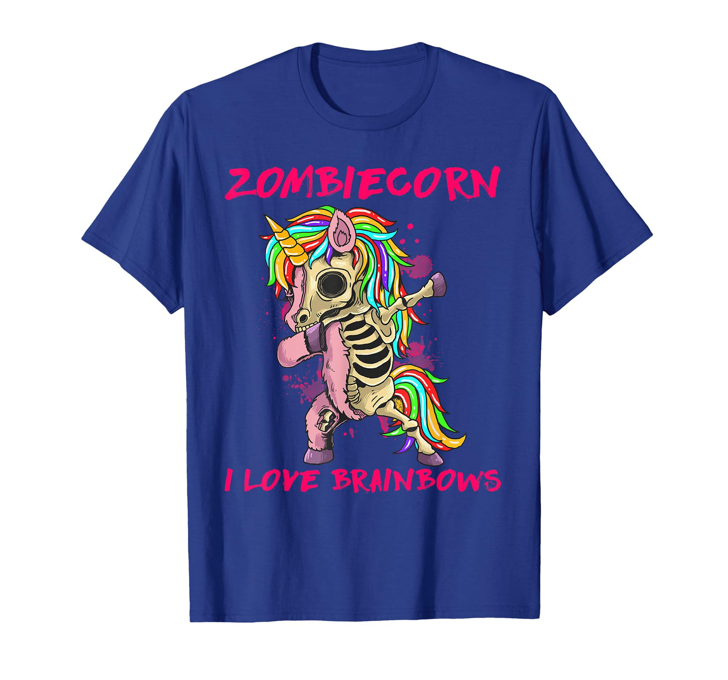 Zombiecorn I Love Brainbows Zombie Halloween Unicorn Lovers T-Shirt