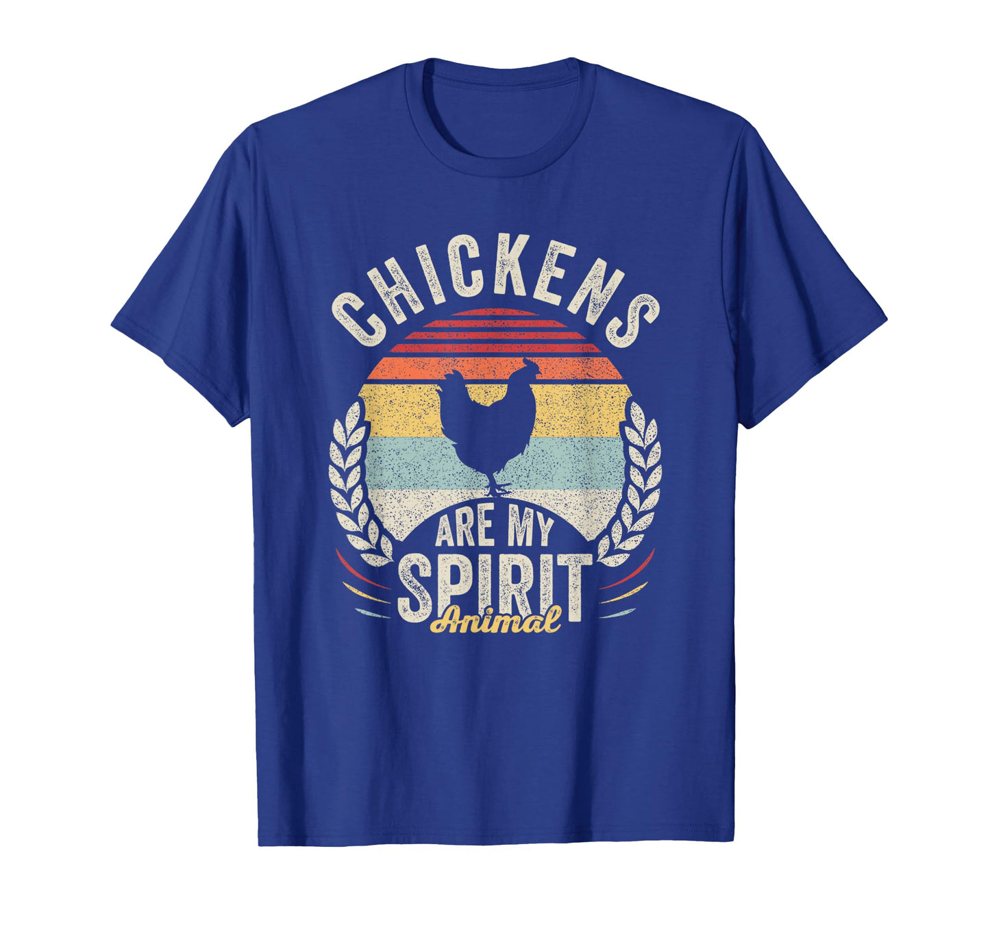 Vintage Retro Chickens Are My Spirit Animal Chicken Lover T-Shirt