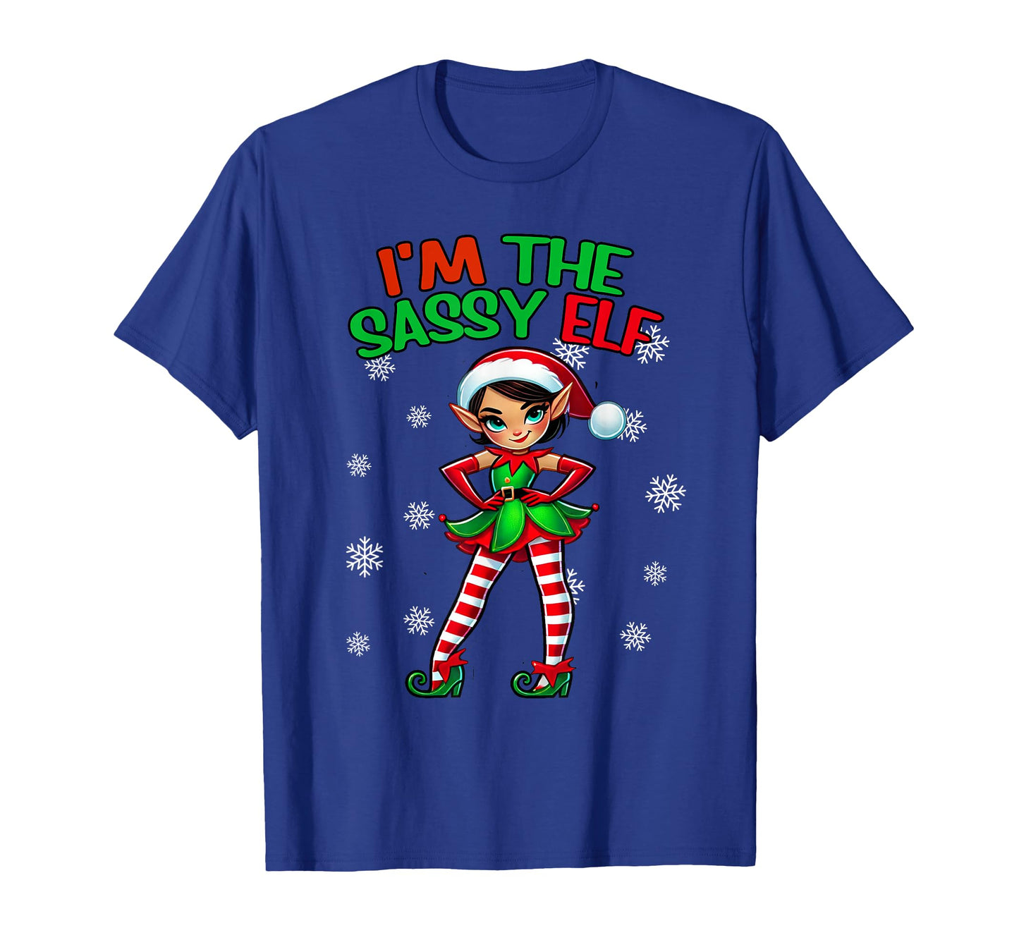 I'm The Sassy Elf Shirt Christmas Pajama Xmas PJ T-Shirt