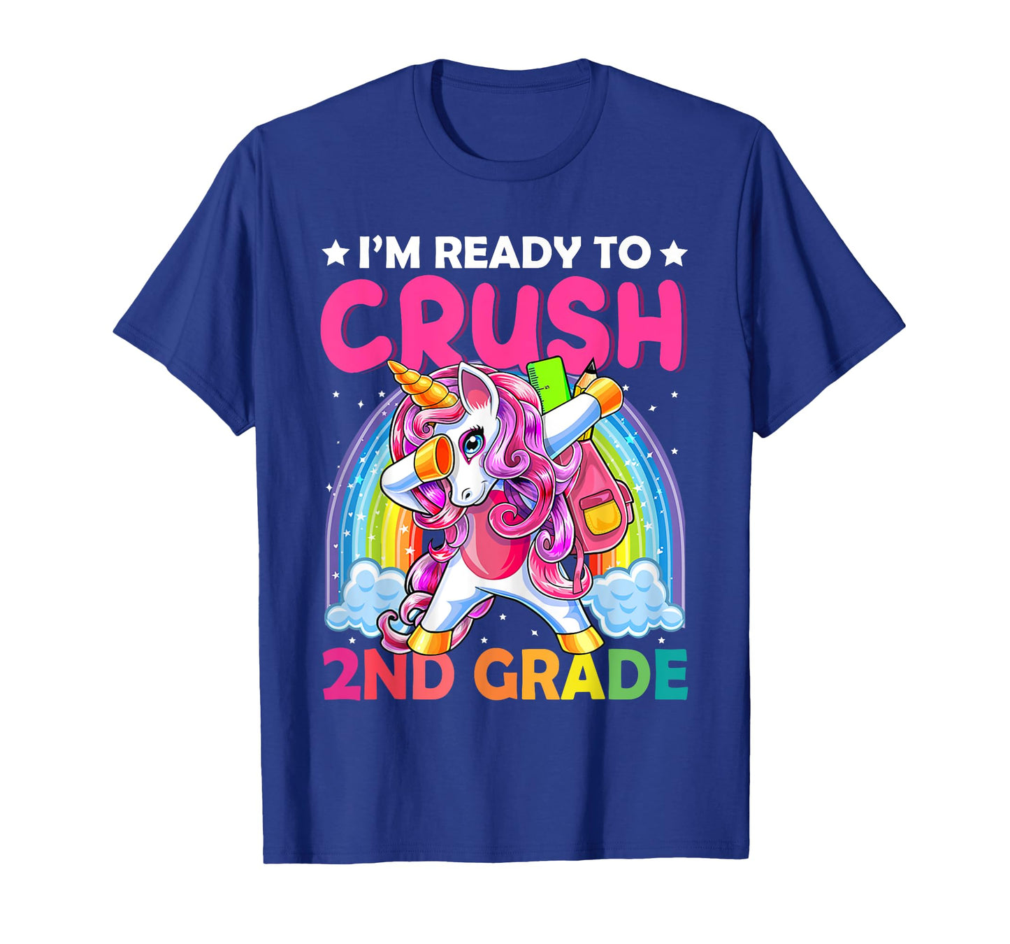 I'm Ready To Crush 2nd Grade Dabbing Unicorn Back to School T-Shirt