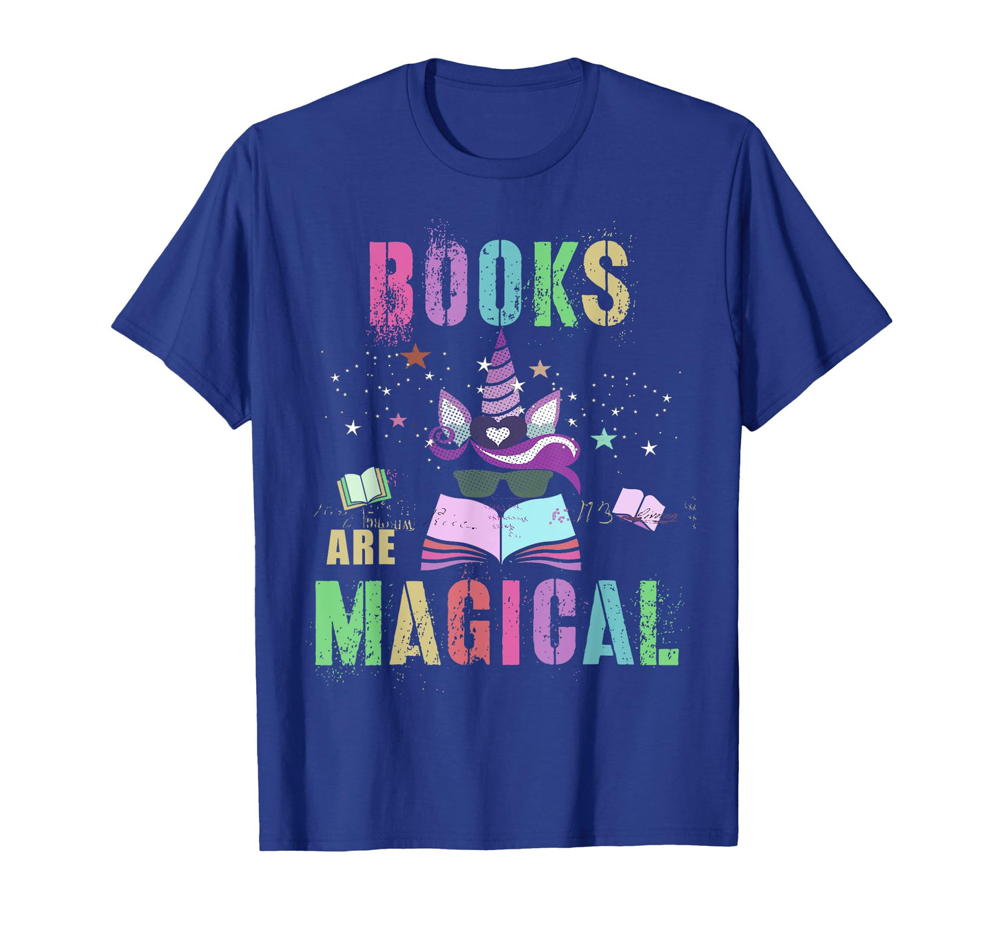 Funny BOOKS ARE MAGICAL I'm Unicorn School Library Squad T-Shirt