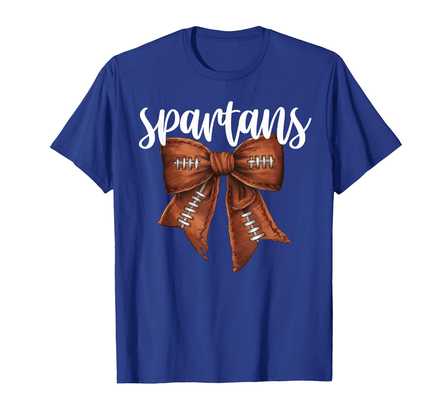 Spartans Football Bow School Spirit Team Mascot Game Night T-Shirt
