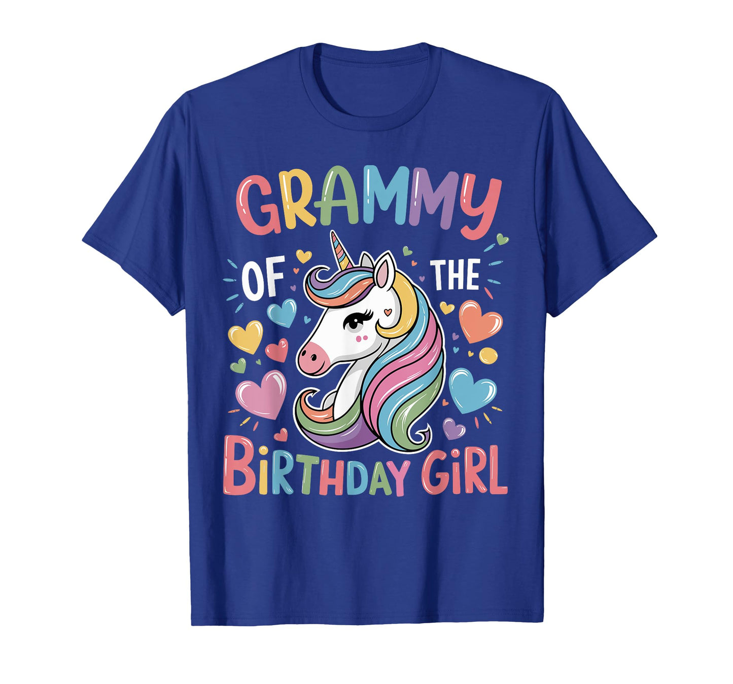 Grammy of The Birthday Girl Matching Unicorn Bday Grandma T-Shirt