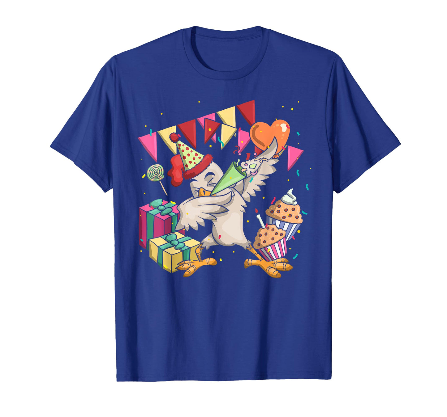 Funny Farm Bird Dab Chicken Anniversary Party Kids Birthday T-Shirt