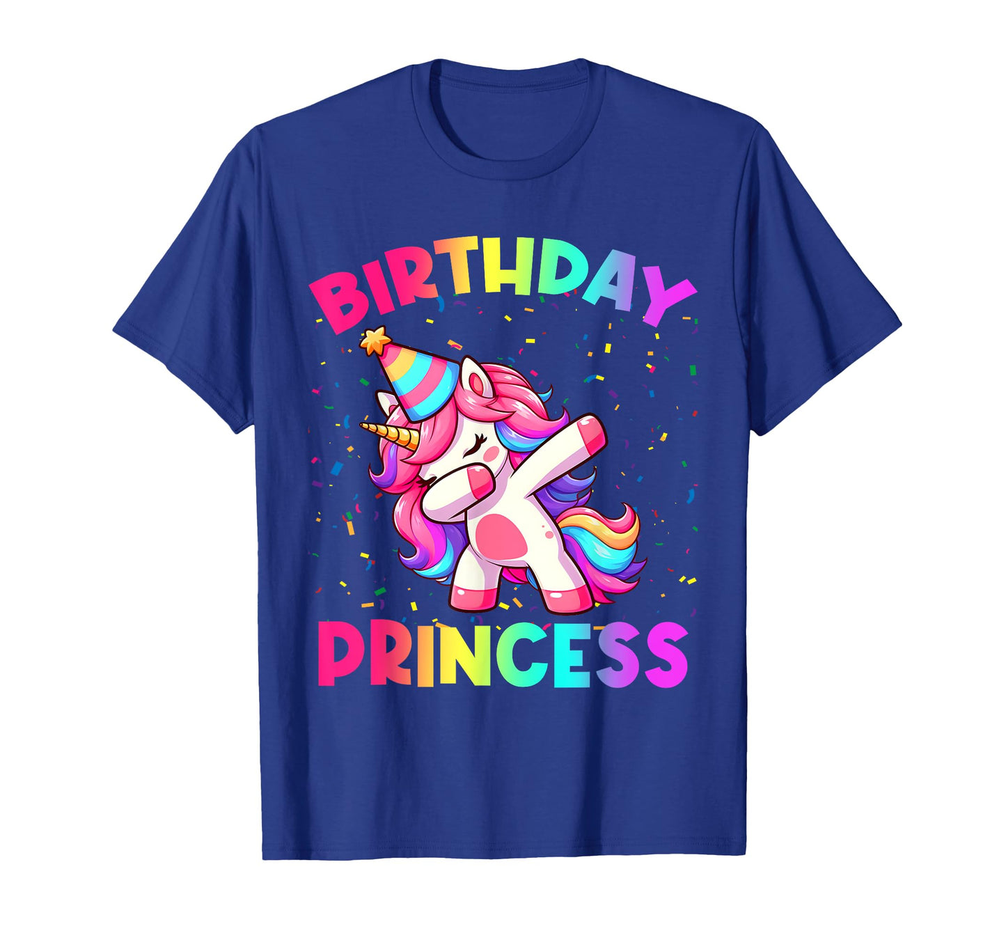 Birthday Princess Unicorn Party Funny Girls Kids T-Shirt