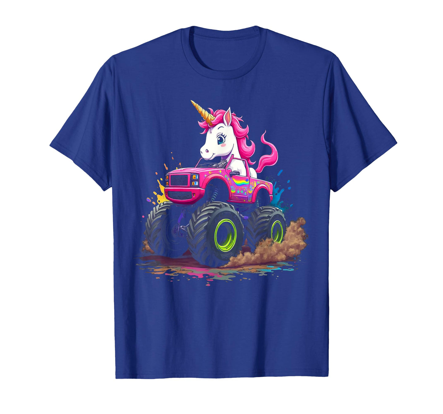 Monster Truck Unicorn Birthday Party Monster Truck Girl T-Shirt