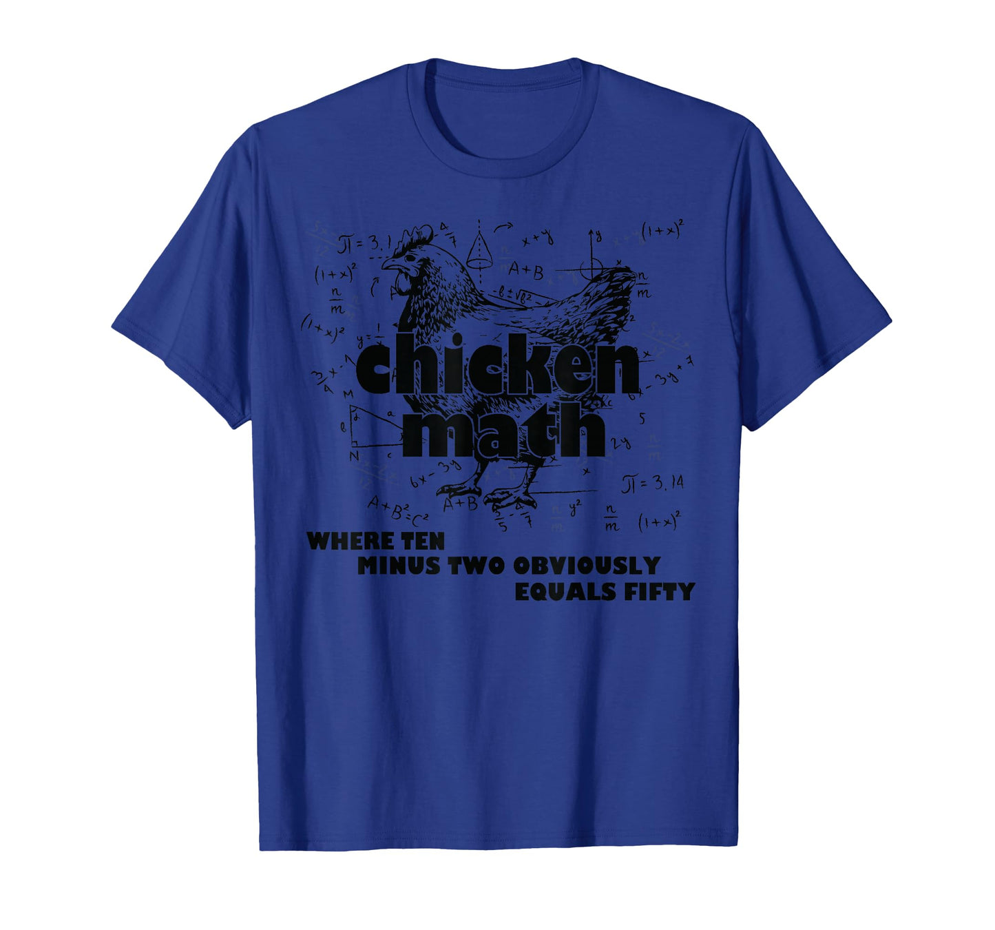 Teacher Chicken Math Mathemachicken Funny Chicken Lovers T-Shirt