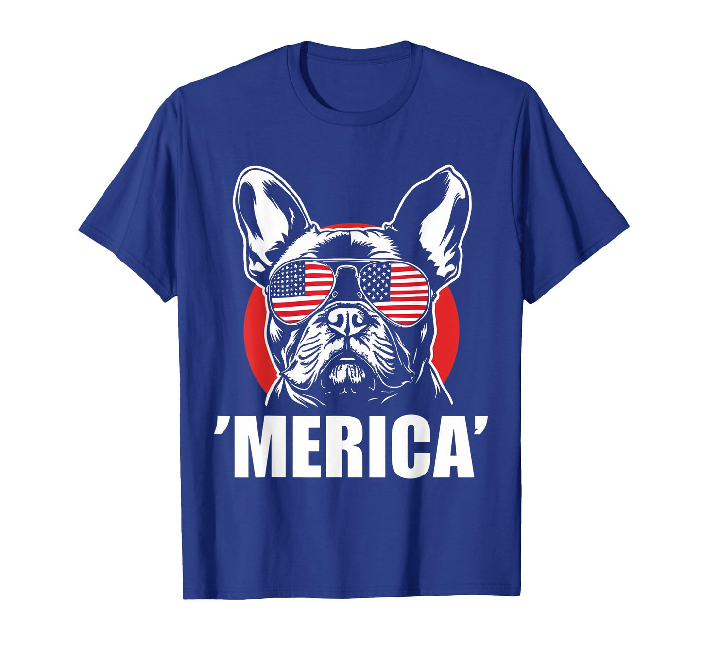 American Flag Merica French Bulldog 4th Of July kids women T-Shirt