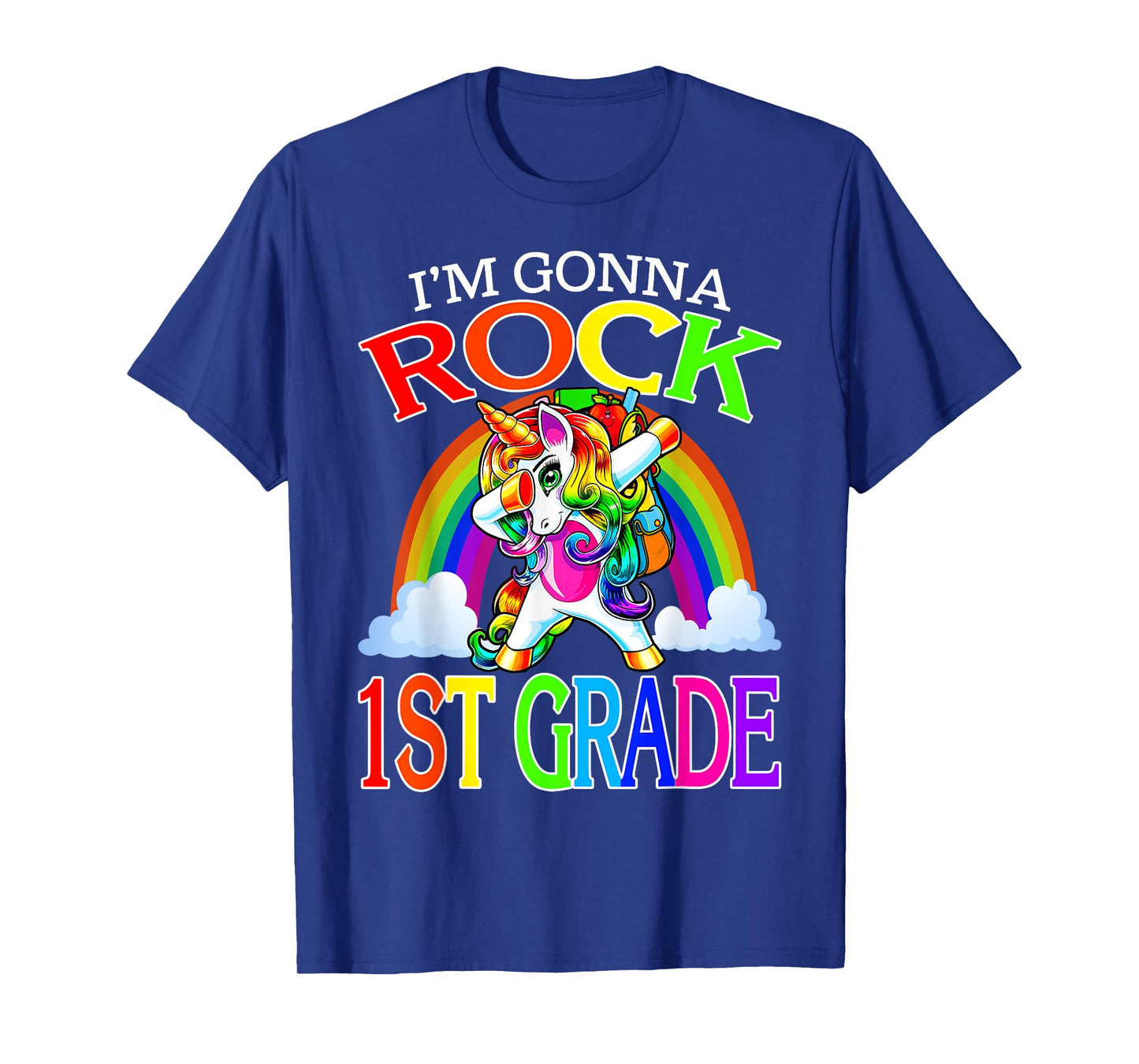 I'm Gonna Rock 1st Grade Unicorn Rainbow Back To School T-Shirt