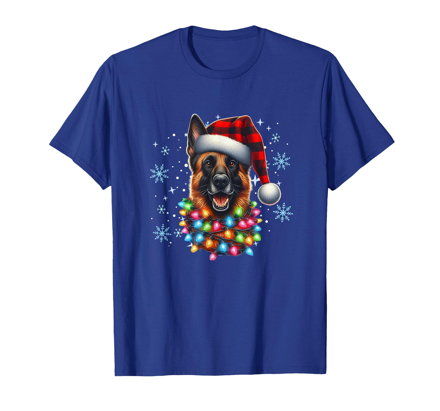 Belgian Shepherd Christmas Xmas Malinois Lover T-Shirt