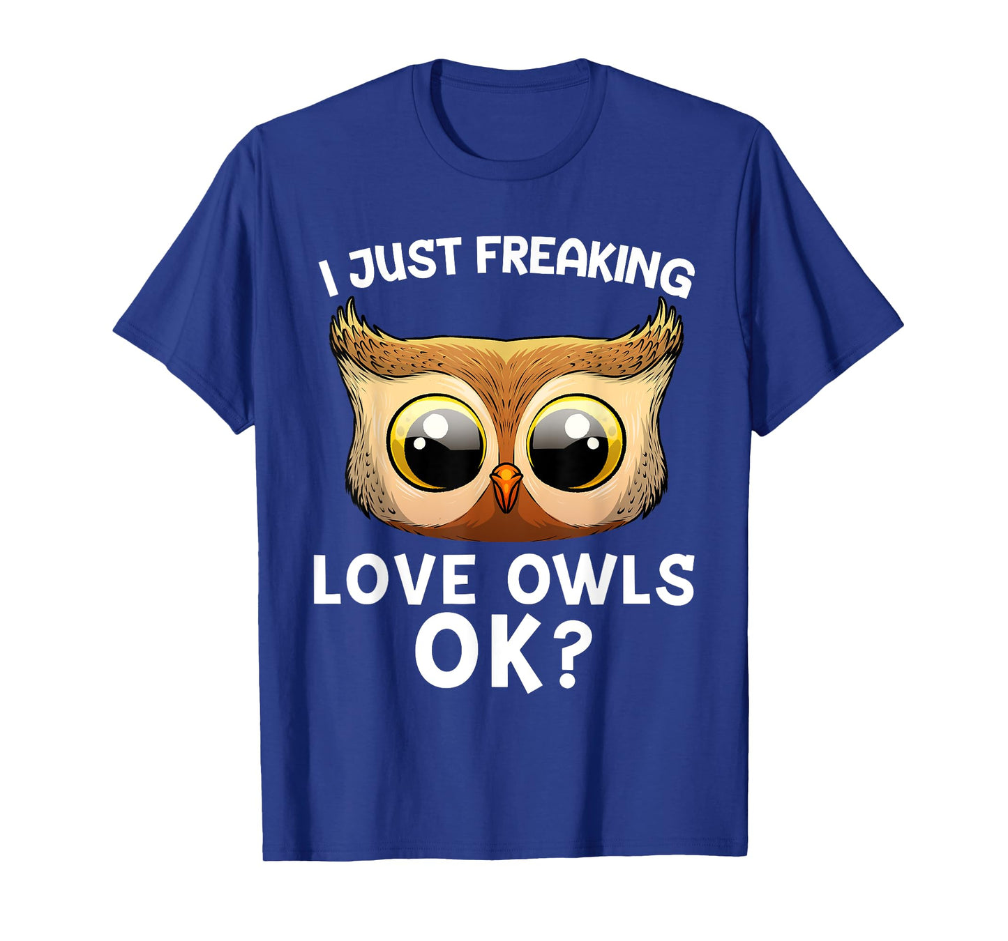 Cute Owl For Men Women Horned Snowy Owl Nocturnal Bird Lover T-Shirt