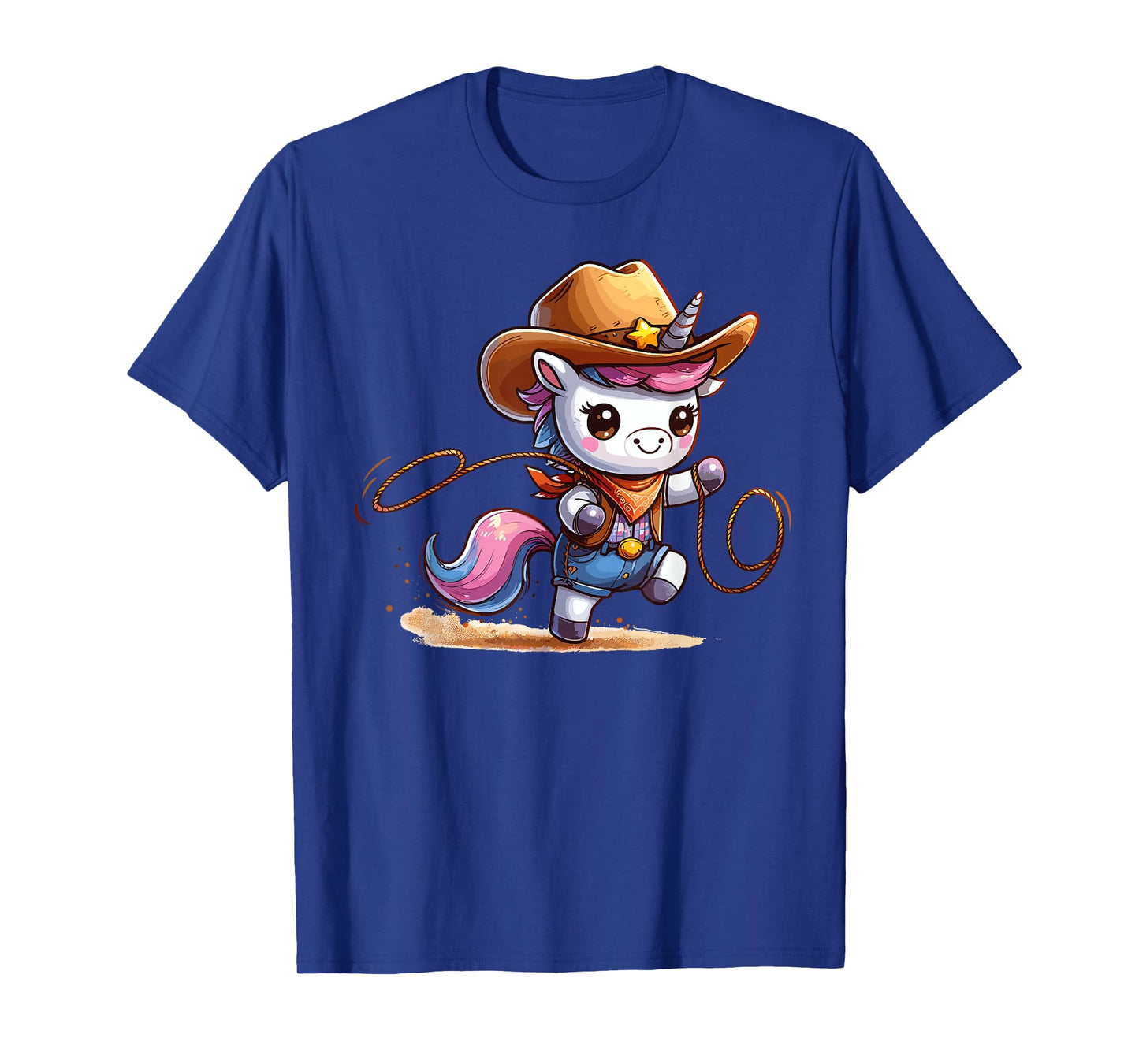 Western Rodeo Cowboy Hat Unicorn Texas Animals T-Shirt