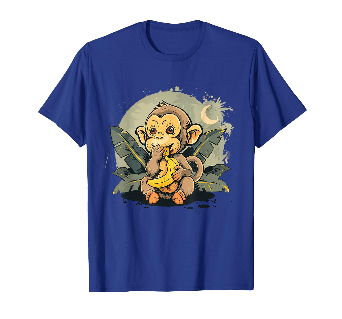 Banana Monkey Bananas Fruit Nature Cute Monkey Artwork T-Shirt