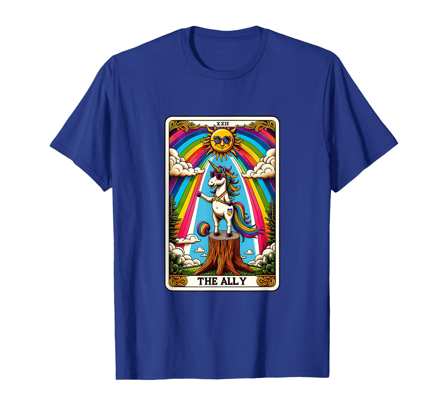 Ally Unicorn Pride Tarot Card LGBTQ Pride Gay, Funny LGBTQ T-Shirt