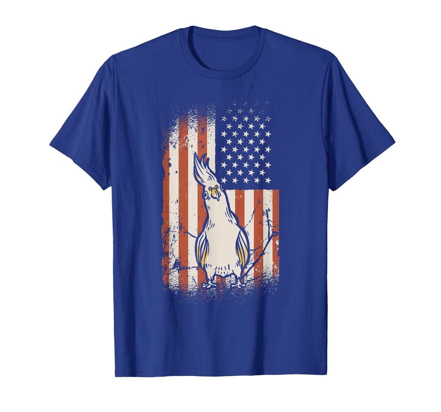 Cockatiel American Flag Bird Lover Patriotic Cockatiel T-Shirt