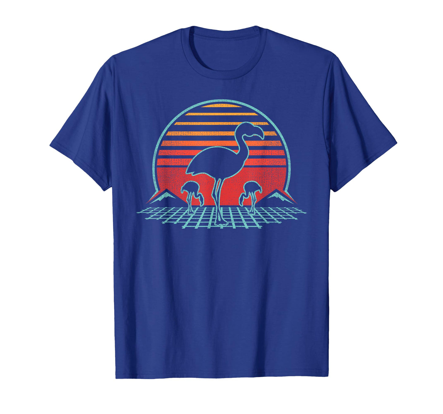 Flamingo Lover Bird Animal Retro Vintage 80s Style T-Shirt