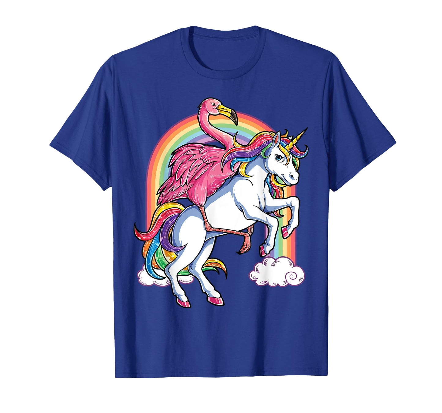 Pink Flamingo Unicorn T shirt Bird Lovers Squad Rainbow Gift T-Shirt