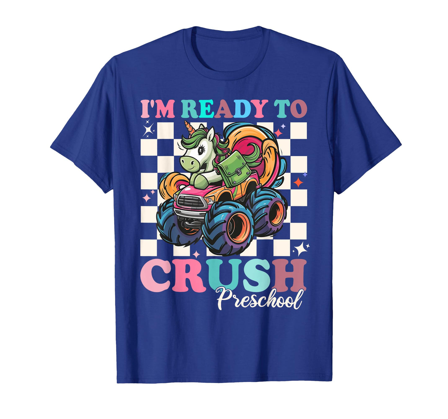 I'm Ready To Crush preschool Unicorn monster truck Girls T-Shirt