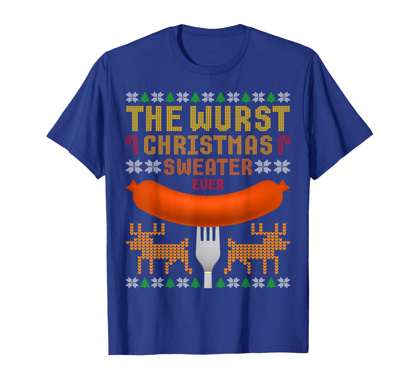 The Wurst Christmas Sweater Ever. Ugly Christmas Sweater T T-Shirt
