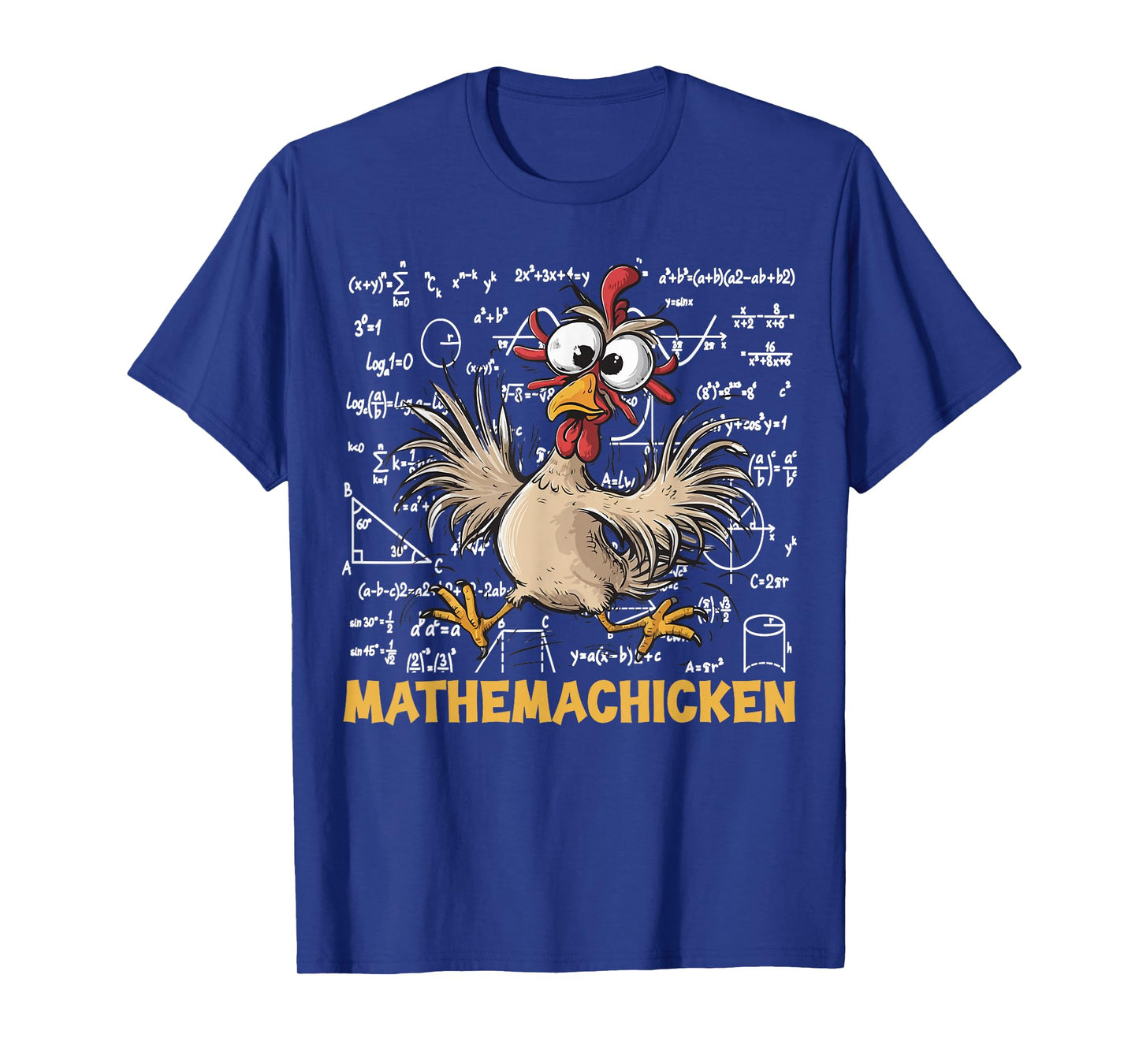 Mathemachicken Funny Chicken Math Teacher Back To School T-Shirt