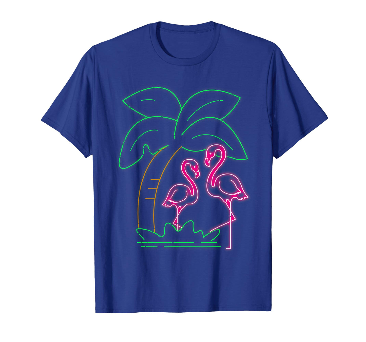Exotic Bird Flamingos Tropical Animal Palm Tree Flamingo T-Shirt