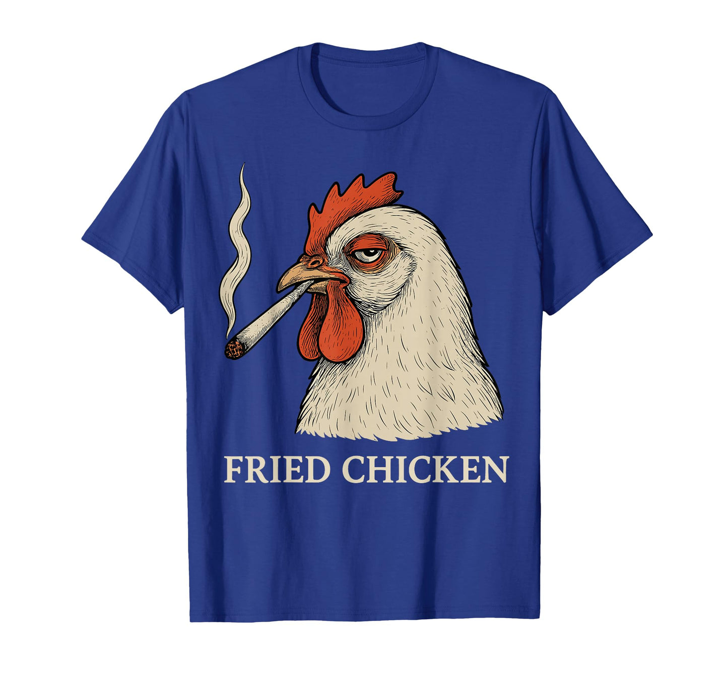 Fried Chicken Smoking Joint Funny Weed Lover Cannabis 420 T-Shirt
