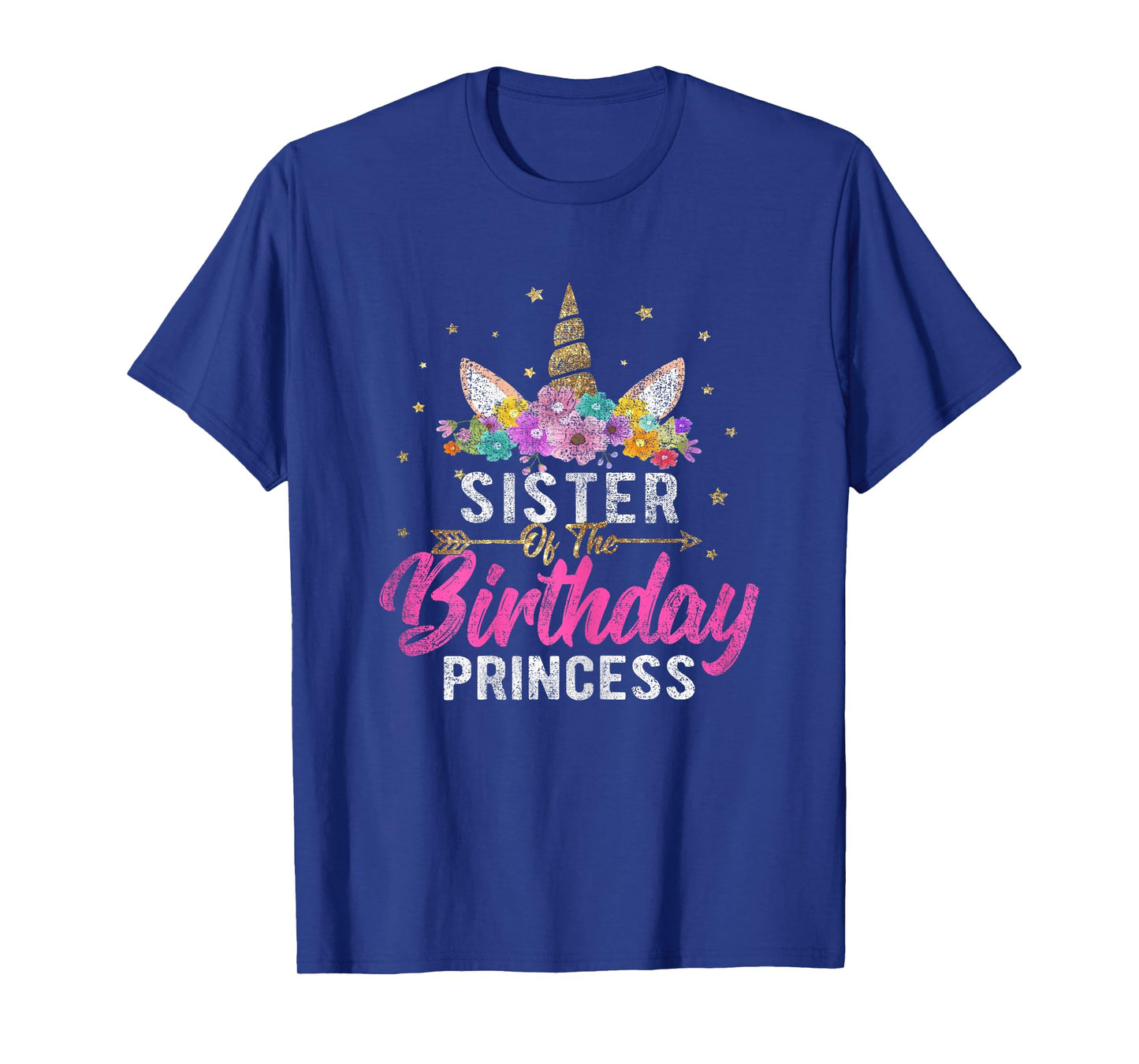Unicorn Birthday Shirt Sister Of The Birthday Girl Tee Gift T-Shirt