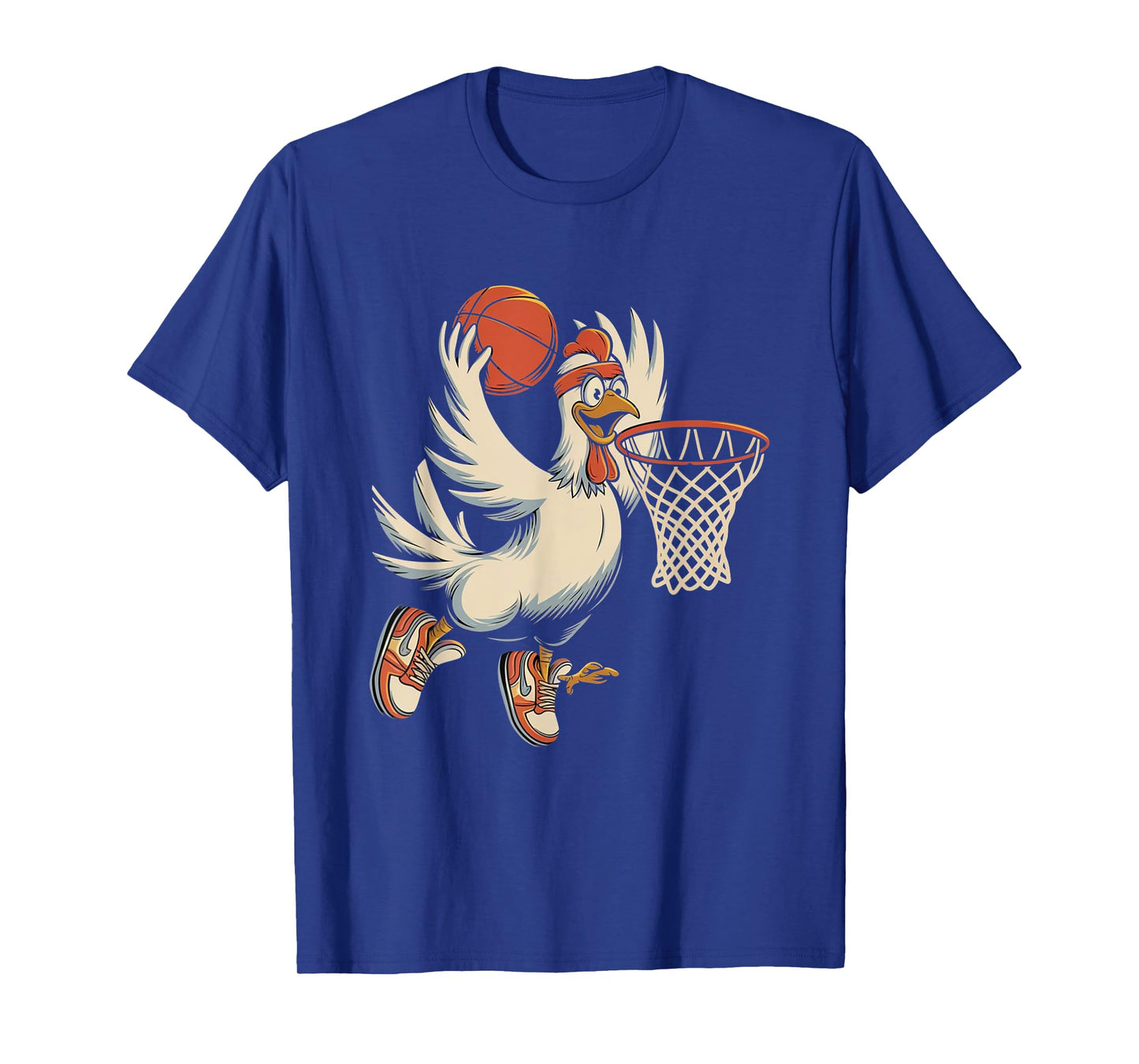 Chicken Playing Basketball Chicken Lover Basketball Funny T-Shirt