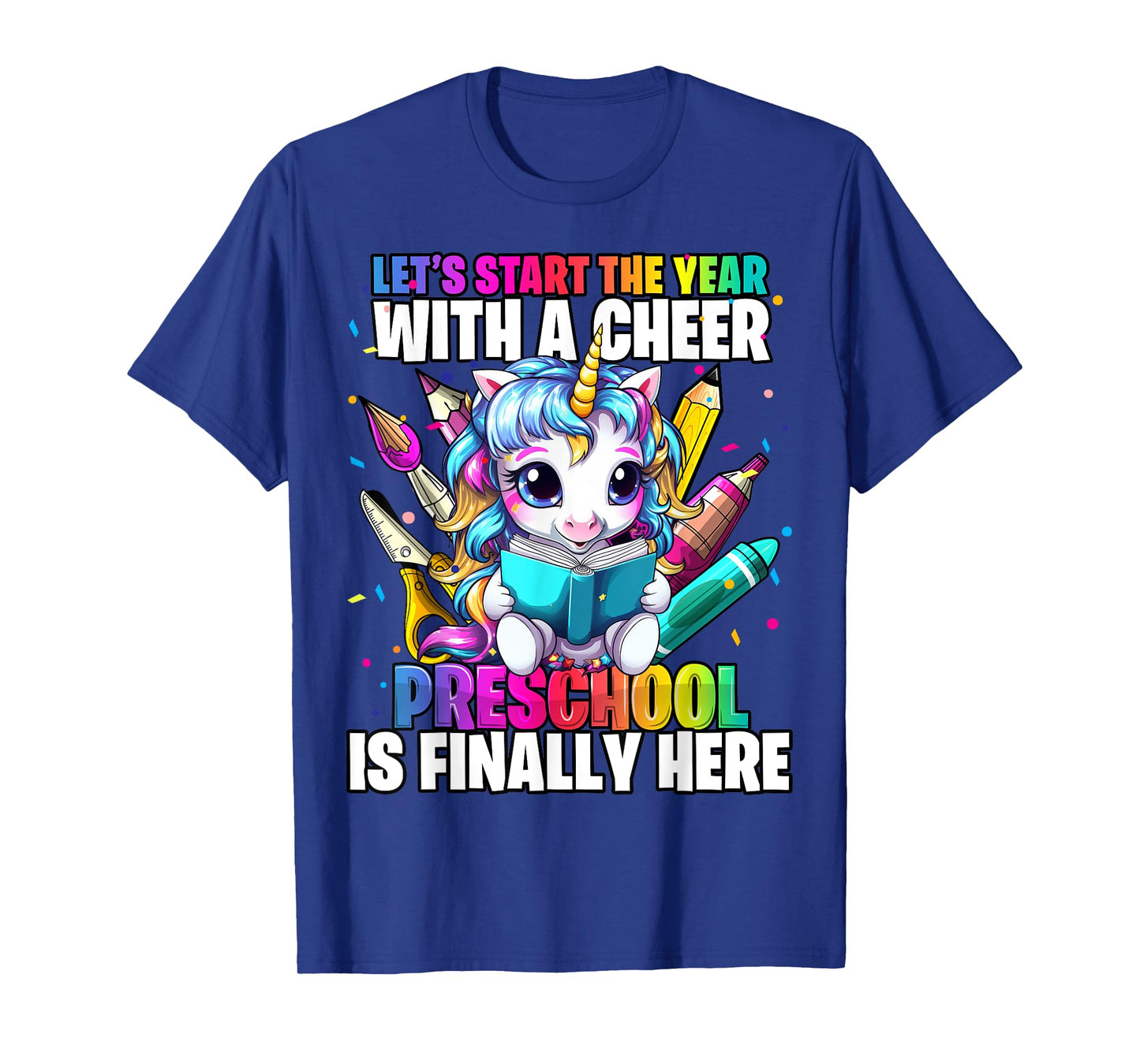 Unicorn Preschool Back to School First Day of School Girl T-Shirt