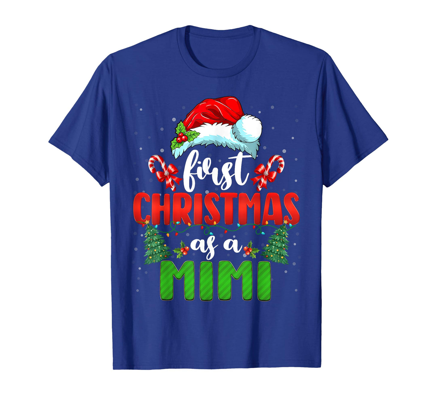 Announcement First Christmas As A Mimi New Mimi Family Xmas T-Shirt