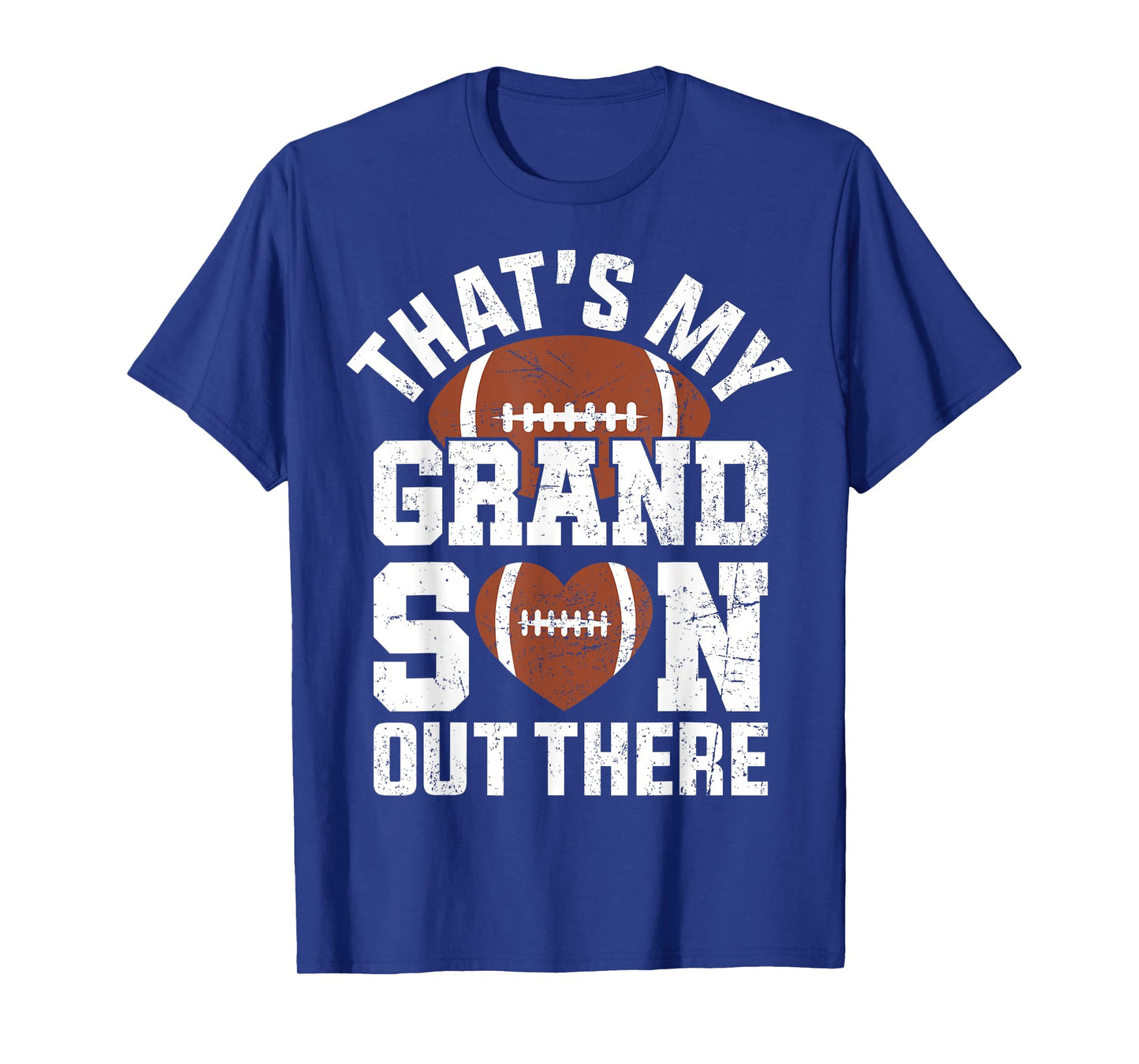 That's My Grandson Out There American Football Grandparents T-Shirt