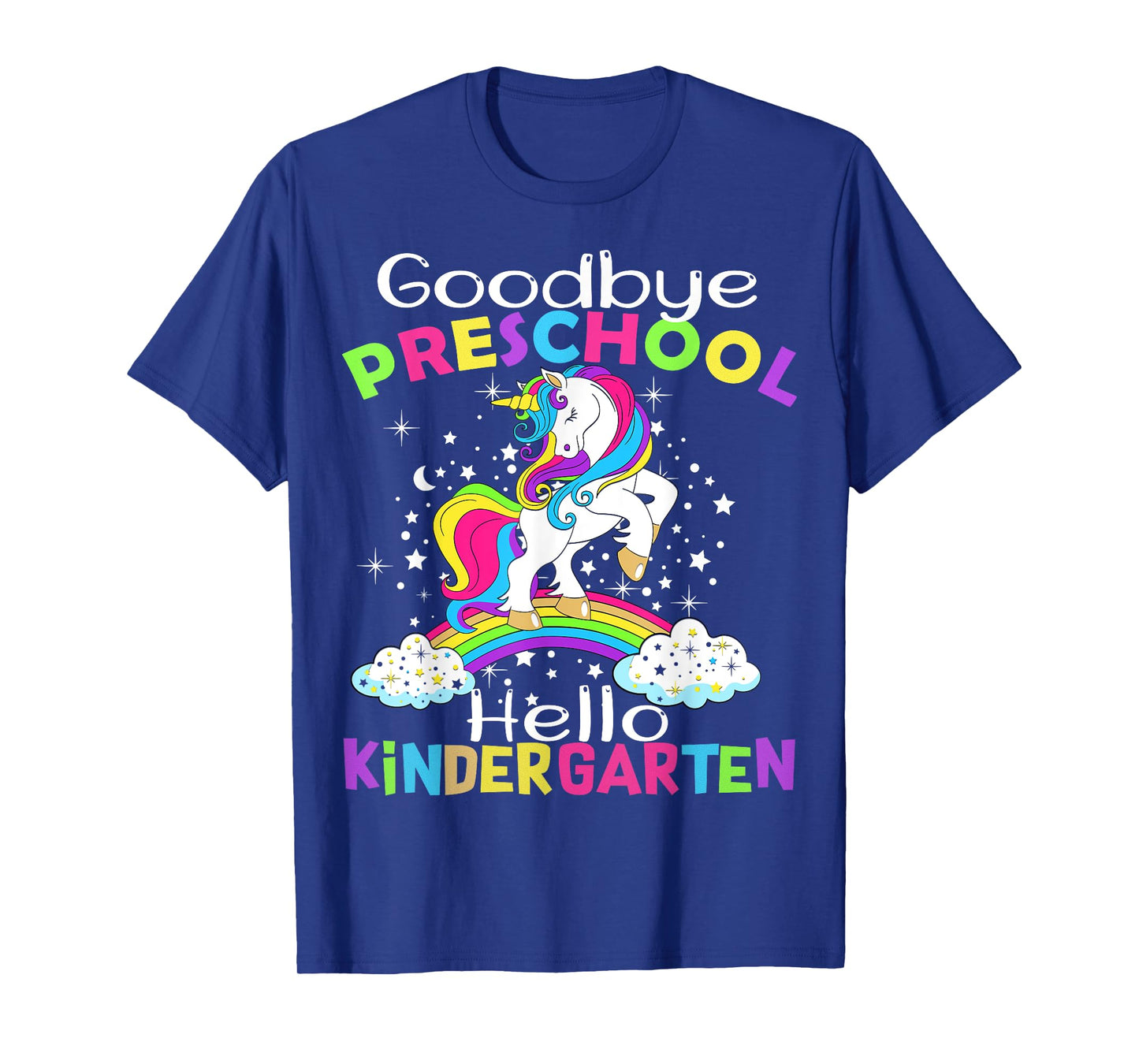 Goodbye Preschool Graduation Hello Kindergarten Prek Unicorn T-Shirt
