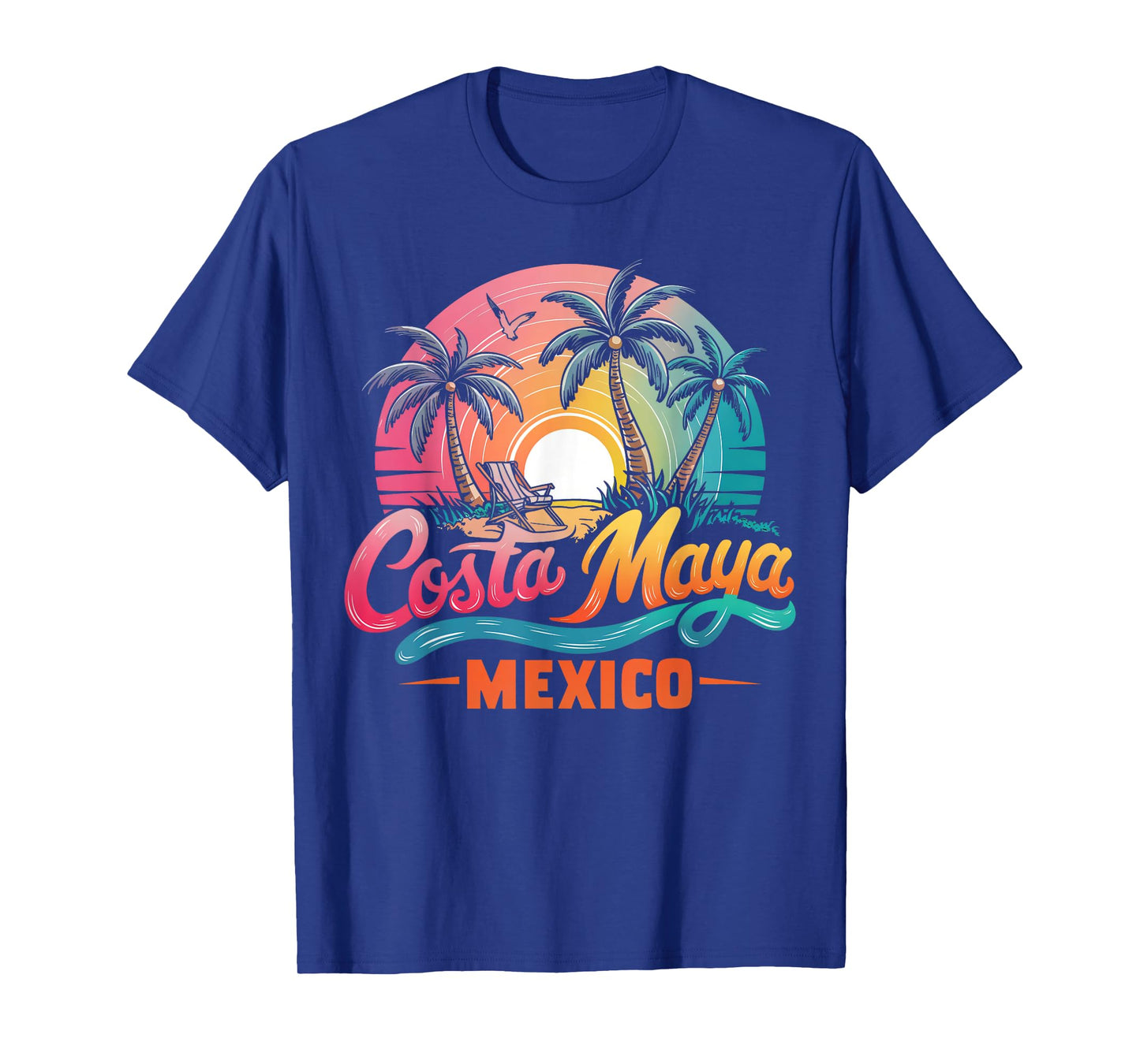 Costa Maya Mexico Tropical Sunset beach Souvenir Vacation Men Women Girls Kids T-Shirt