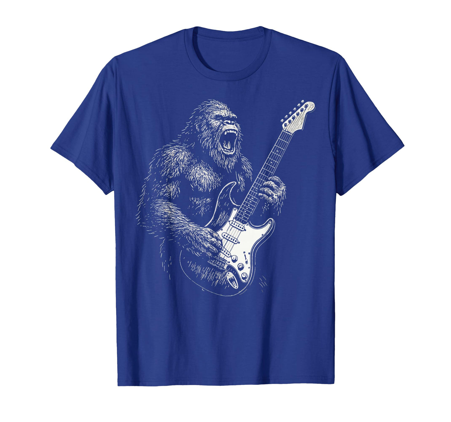 Bigfoot Playing Guitar Sasquatch T-Shirt