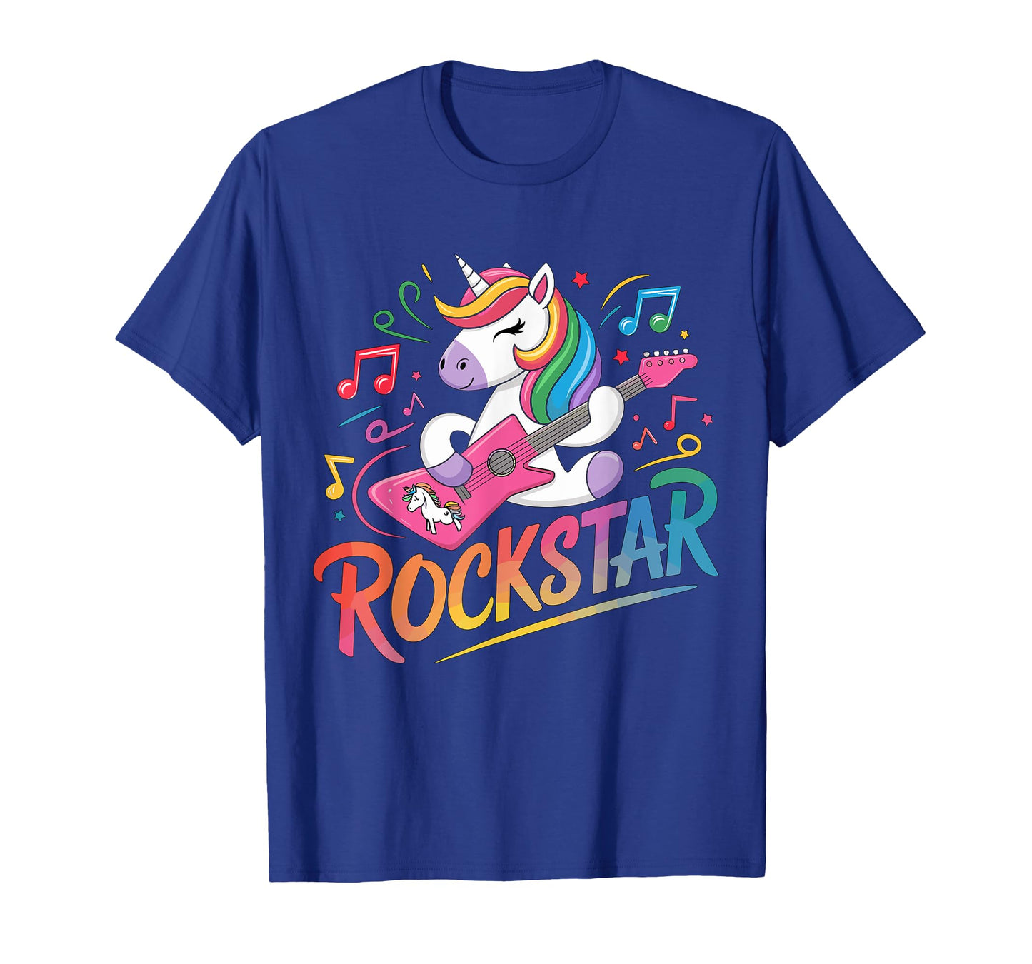 Rockstar Unicorn Guitar Guitarist T-Shirt