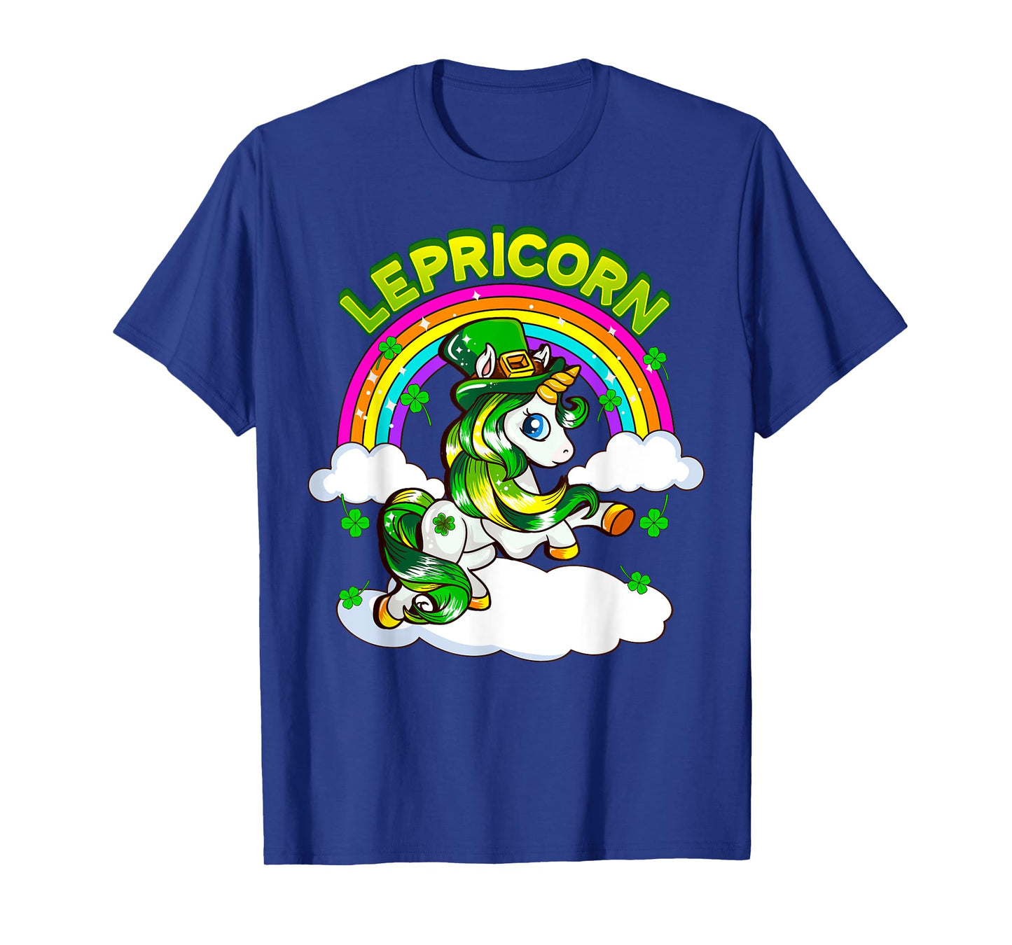 St Patricks Day Girls Unicorn Irish Lepricorn Girls Women T-Shirt