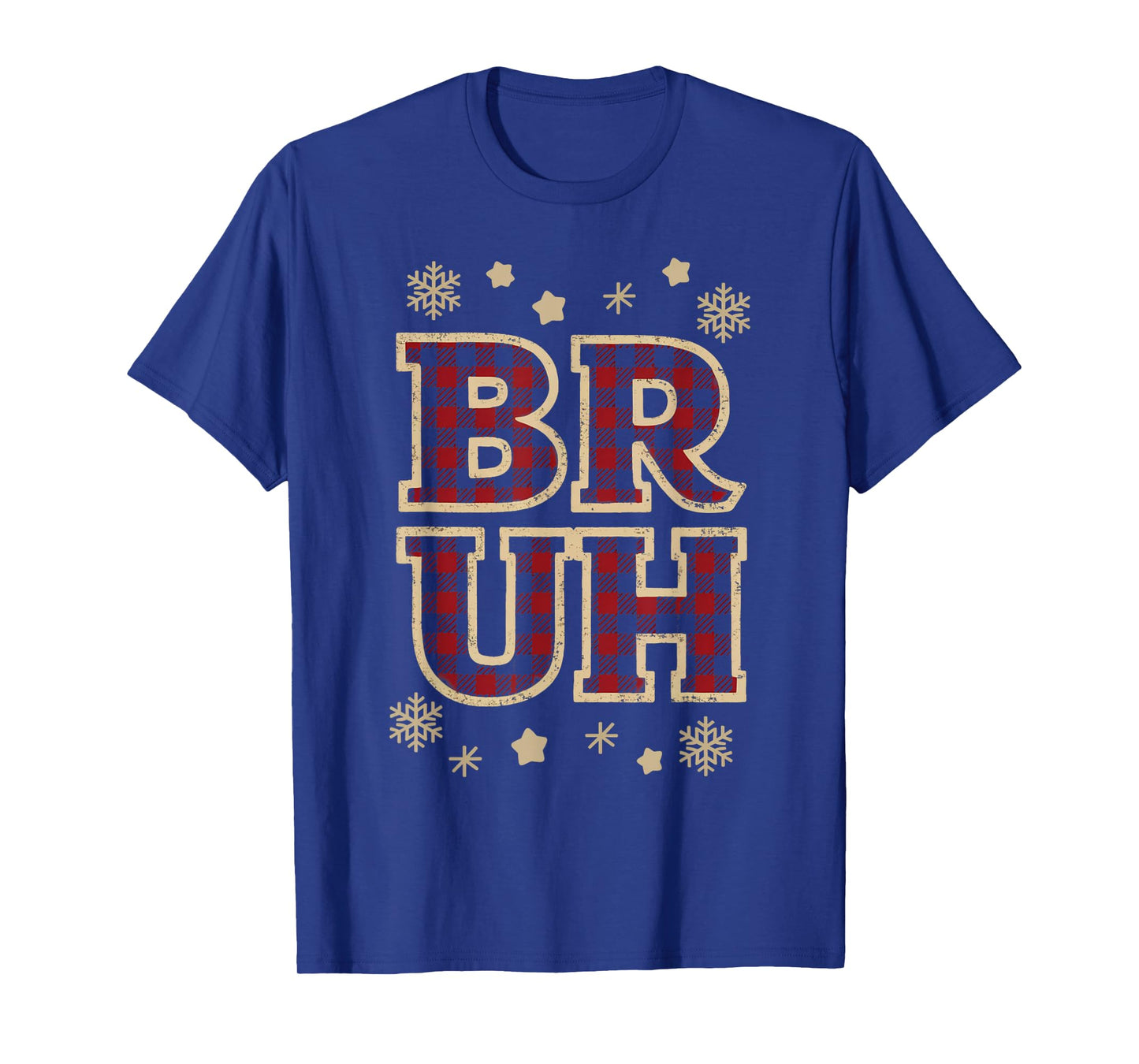 Bruh Funny Christmas Teens Boys Kids Xmas Pajamas T-Shirt
