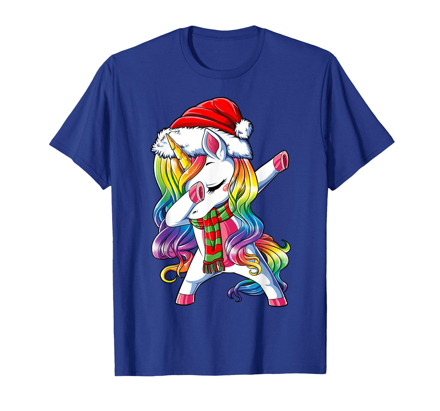 Dabbing Unicorn Santa Christmas Kids Girls Women Xmas Dab T-Shirt