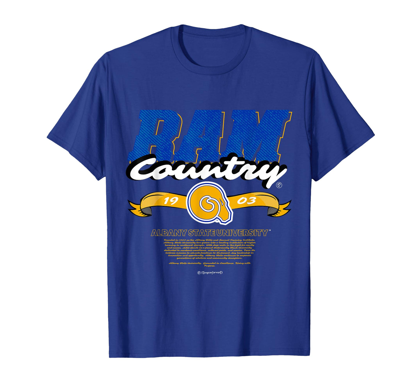 Albany State University - Ram Country - ASU Rams HBCU T-Shirt