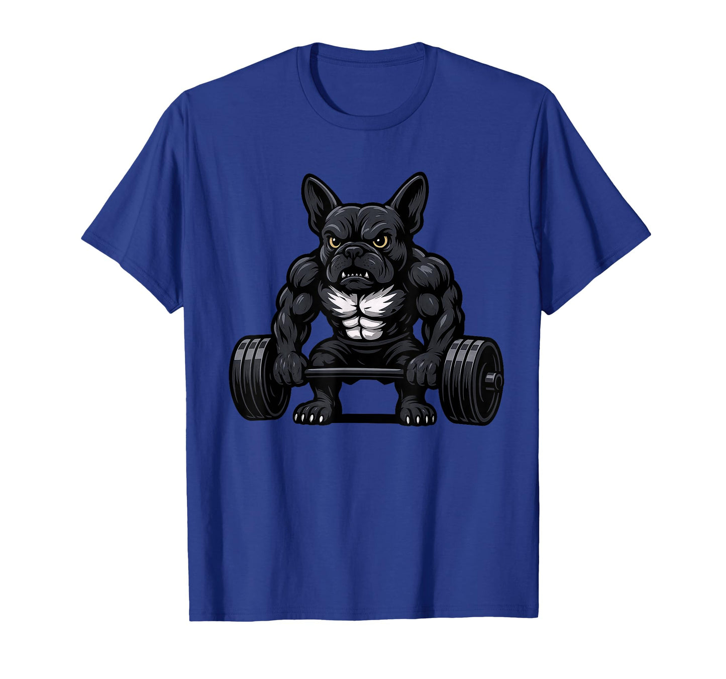 French Bulldog Weightlifting Bodybuilder Workout Gym Dog T-Shirt for Men Women Kids