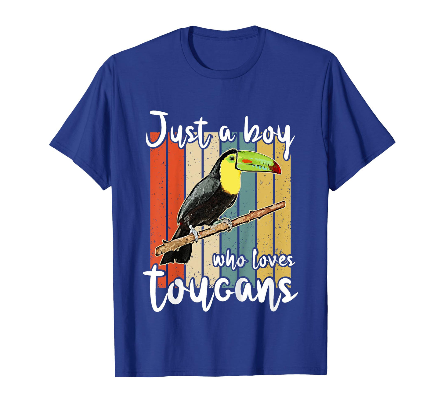 Kids Just A Boy Who Loves Toucans Retro Toucan T-Shirt