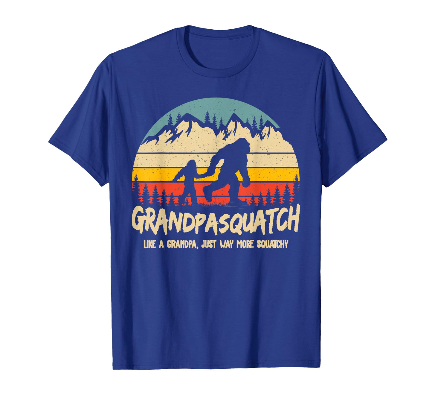Grandpa Squatch Funny Bigfoot Sasquatch Fathers Day Gift T-Shirt