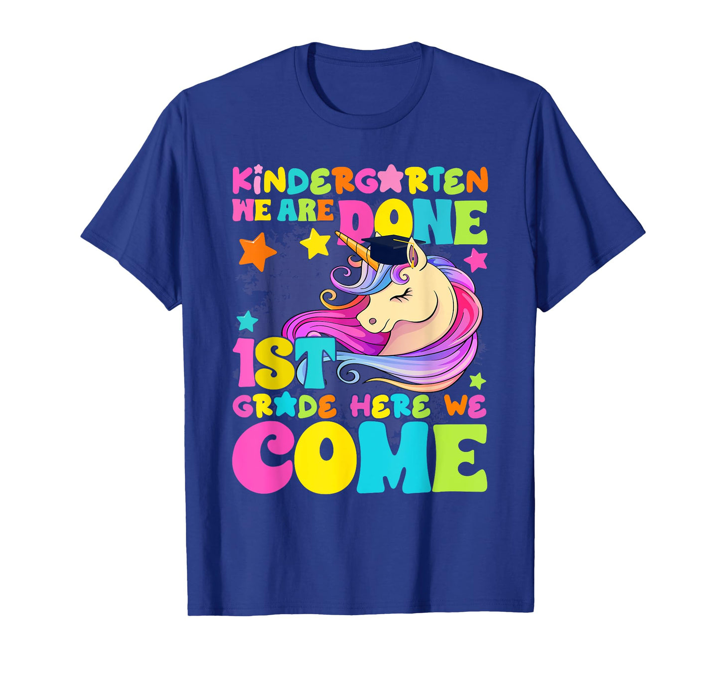 Kindergarten Graduation Magical Unicorn Girls Kids 2025 T-Shirt